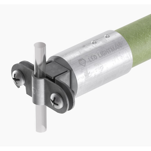 Ізоляційна штанга Leo Lightman L500 з пластиною Fix Al/Gfk (324019) - фото №2