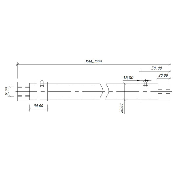 Ізоляційна штанга Leo Lightman L500 з пластиною Fix Al/Gfk (324019) - фото №4