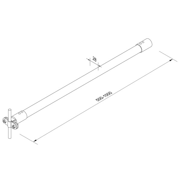 Ізоляційна штанга Leo Lightman L500 з пластиною Fix Al/Gfk (324019) - фото №5