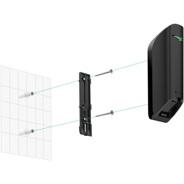 Беспроводной датчик выявления движения «штора» Ajax 15834 Ajax MotionProtect Curtain (черный) - фото №2