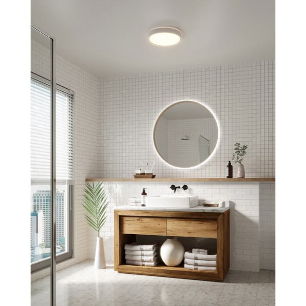 Світильник стельовий Nordlux 2015356101 Noxy LED 1x17W 3000K-4000K 1650Lm IP44 білий - фото №2