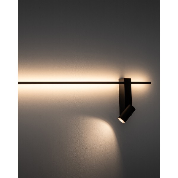Настенный светильник, бра Nowodvorski 11426 Easy Right LED+GU10 MR11 11+10W 3000K 380Lm IP20 черный - фото №3