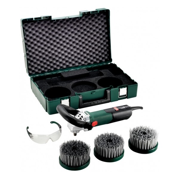Шліфувальна машина Metabo PE 15-25 Set з 3 тарільчастими щітками для обробки дерева (615250500) - фото №1