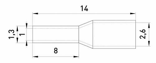 Втулочный наконечник E.Next e.terminal.stand.e0508.green 0.5 кв.мм зеленый (s3036005) - фото №1
