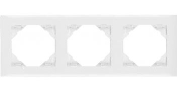 Рамка потрійна біла LOGUS 90, 90930 TBR
