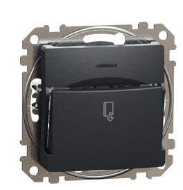 Картковий вимикач Schneider Electric Sedna Design & Elements чорний SDD114121