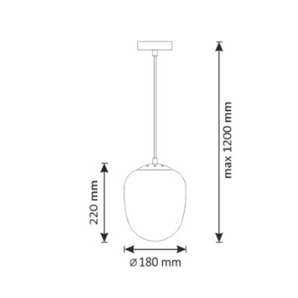 Підвісний світильник, люстра Goldlux 314284 Lora E27 1x12W IP20 - фото №1