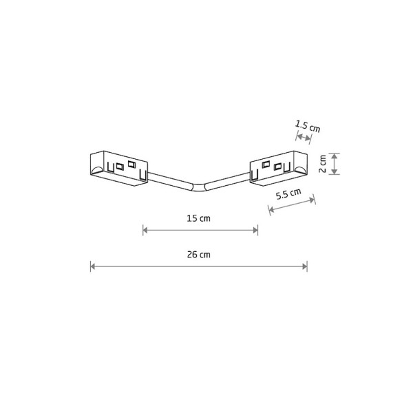 Соединитель угловой проводной Nowodvorski 310166 LVM Corner Conductive Module IP20 Bl - фото №1