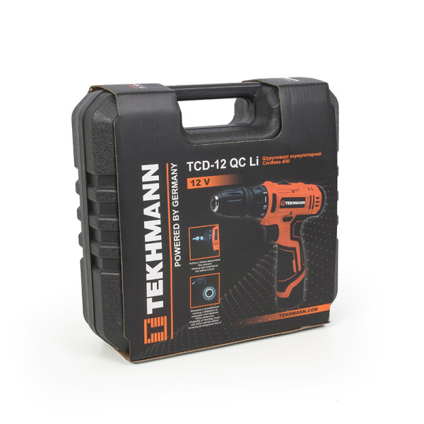 Аккумуляторный шуруповерт Tekhmann (847983) TCD-12 QC Li - фото №7