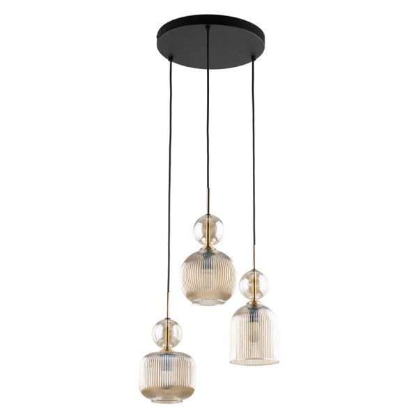 Подвесной светильник, люстра TK Lighting 11041 Sophia E14 3x10W IP20 янтарный