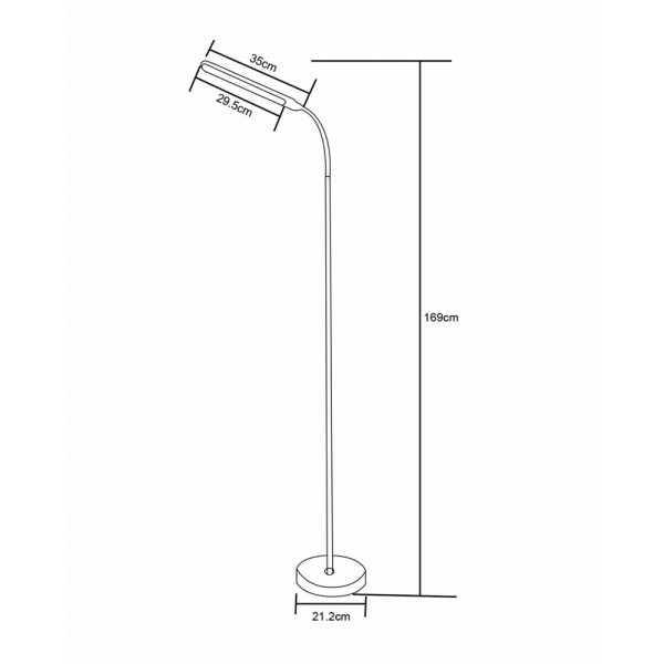 Торшер Zuma Line 5905316642959 SM-605 LED 1x10W 3000K-6000K 500Lm IP20 білий - фото №1