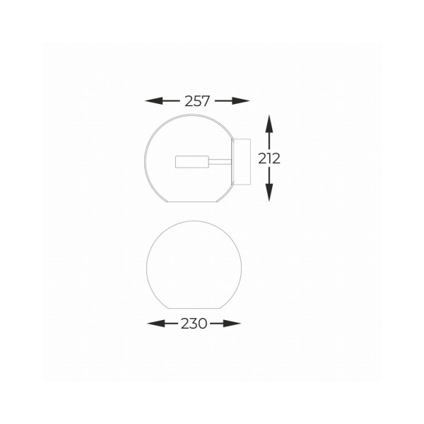 Бра, настінний світильник Zuma Line W0428-01D-F4AC Enceladus Led 1x5W 3000K 1500Lm IP20 - фото №1