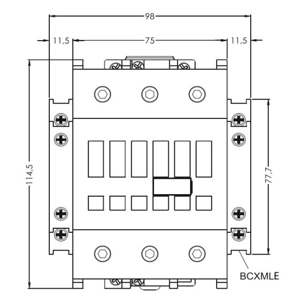 Контактор ETI CEM 105.11 230V AC - фото №2