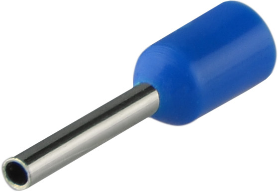 Наконечник Аско-Укрем НТ 0,5-08 изолированный синий 100шт (A0060010054)