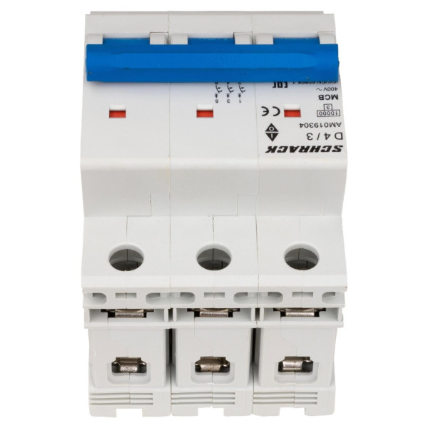 Автоматичний вимикач Schrack AM019304 10кА 4А 3P х-ка D - фото №6