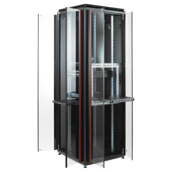 Шафа Mirsan MR.GTV22U66DE.01 GTV 19" 22U 600x600 (чорна) RAL 9005 - фото №3