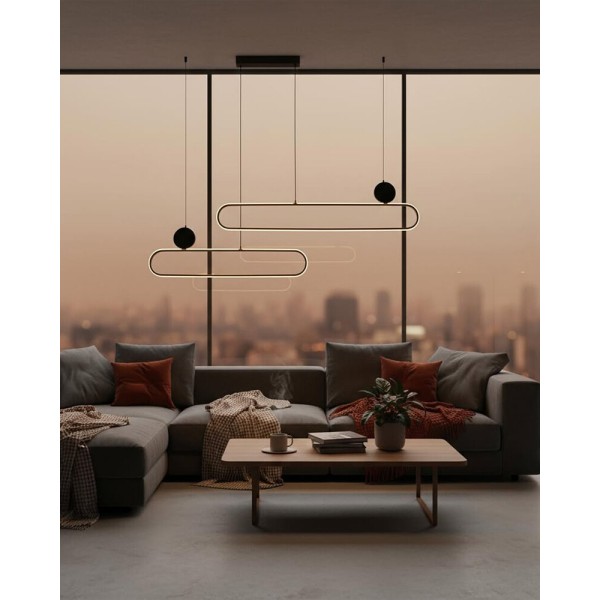 Підвісний світильник, люстра Goldlux 333902 Florentyna LED 1x48W 4000K 6000Lm IP20 золотий - фото №1