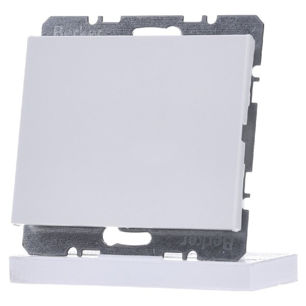 Заглушка з центральною панеллю полярна білизна Berker K.1 - фото №1