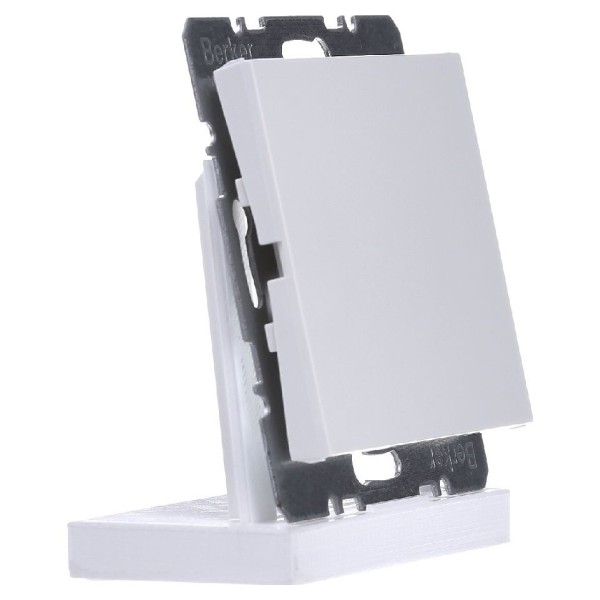 Заглушка з центральною панеллю полярна білизна Berker K.1 - фото №2