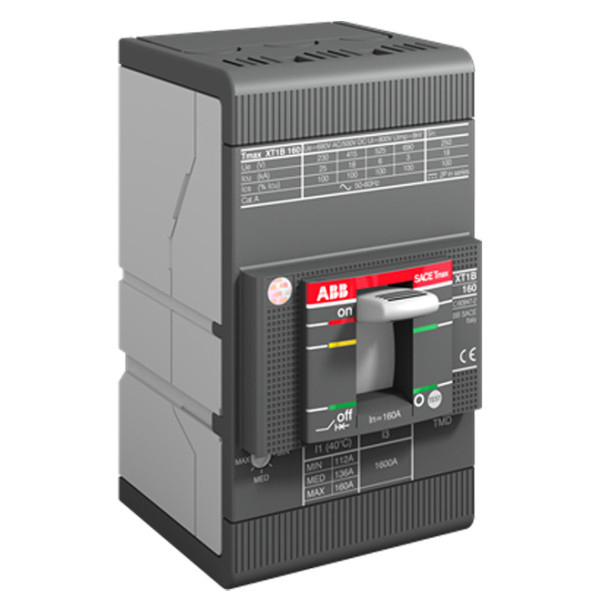 Автомат электрический ABB XT1C 160 TMD 160-1600 3p F F - фото №3
