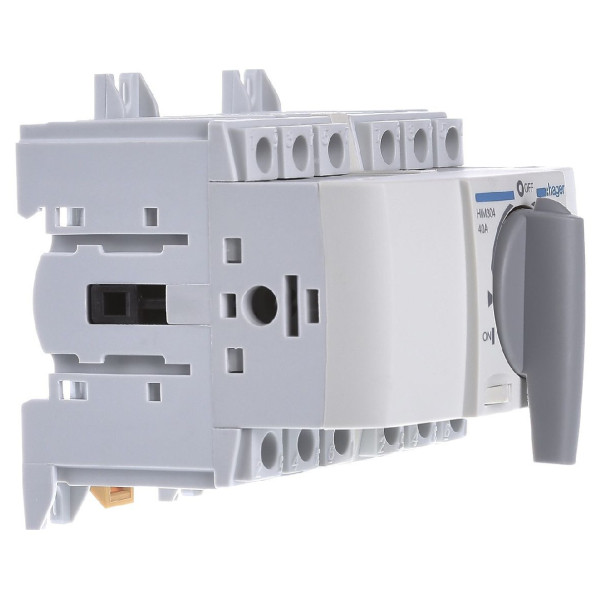 Перемикач Hager HIM304 I-0-II 40А 400/690В 3P 5м - фото №1