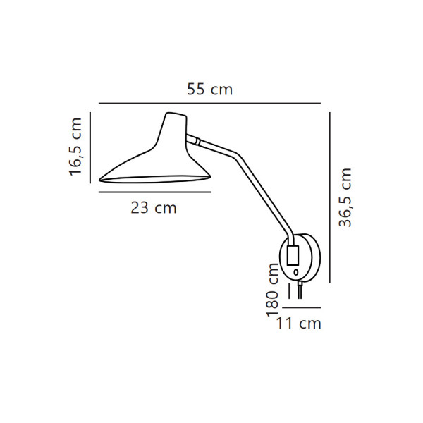 Бра, настенный светильник Nordlux 2120551003 Darci E14 1x25W IP20 черный - фото №4