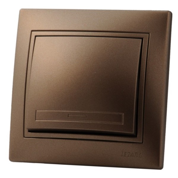 Вимикач світло-коричневий Mira, Lezard