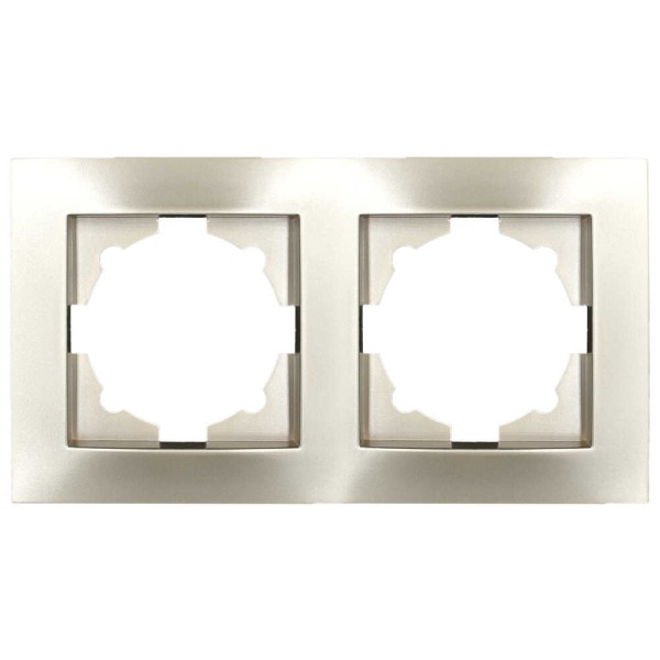 Рамка ELBI VEGA Silverline титан 2-на (510-011400-226)