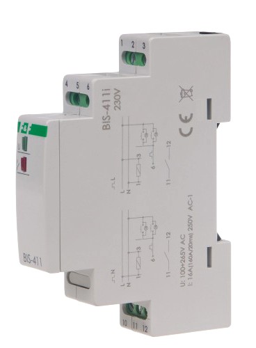 Імпульсне реле F&F BIS-411-LED (захист контактів від пускових струмів)