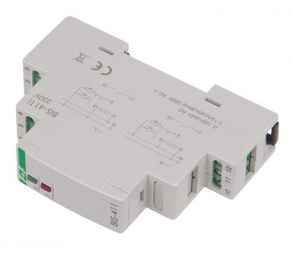 Імпульсне реле F&F BIS-411-LED (захист контактів від пускових струмів) - фото №1