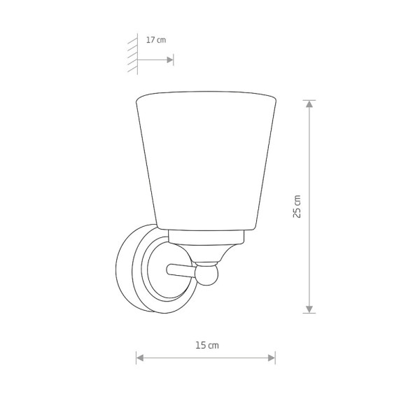 Бра для ванной, светильник Nowodvorski 8053 Bali E14 1x25W IP44 Bl - фото №2