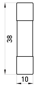 Плавкий предохранитель E.Next e.fuse.1038.2 10х38 2А (i0610011) - фото №1