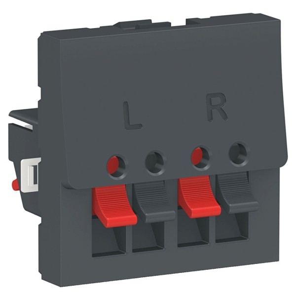 Аудиорозетка Schneider Electric NU348654 2М (антрацит)