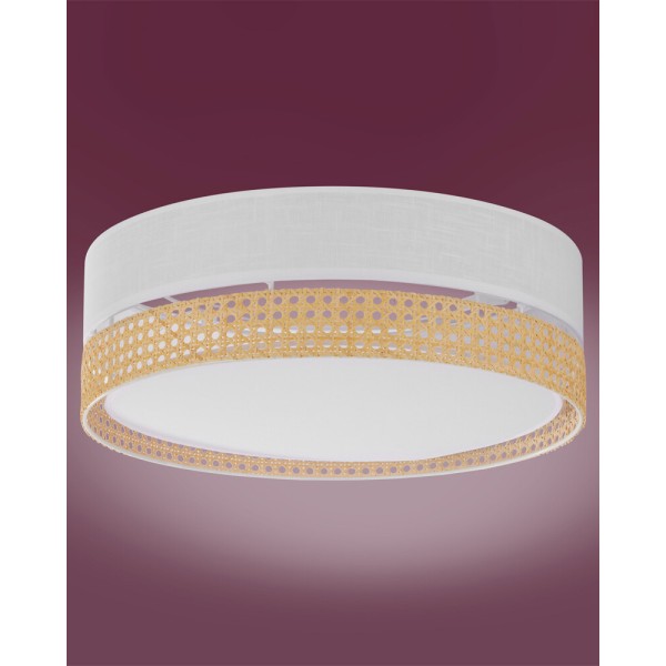 Люстра TK Lighting 6536 Paglia E27 4x15W IP20 белая - фото №1