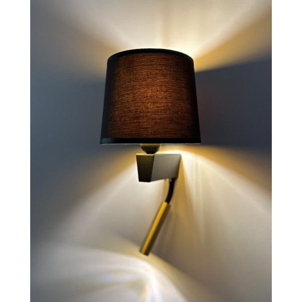 Бра, настенный светильник Nowodvorski 38213 Chillin E27+G9 2x10W+10W IP20 черный - фото №4