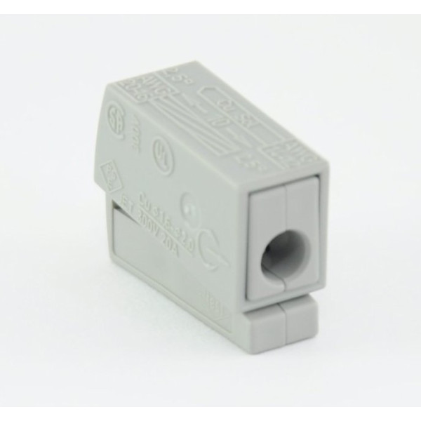 Клемма для подключения светильников на 1 входной проводник 1,0-2,5 мм2 WAGO - фото №1