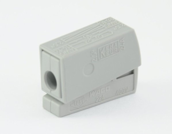 Клемма для подключения светильников на 1 входной проводник 1,0-2,5 мм2 WAGO - фото №3