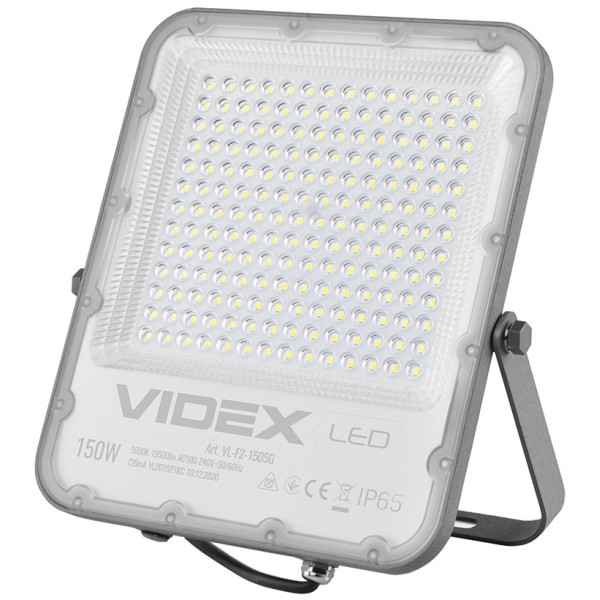 LED прожектор Videx Premium F2 150Вт 5000K (VL-F2-1505G)