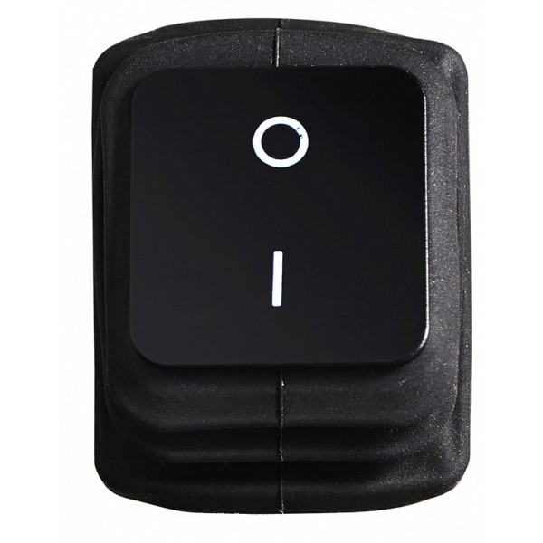 Переключатель Аско-Укрем KCD2-201W B/B (0-I) IP54 черный (A0140040113) - фото №1