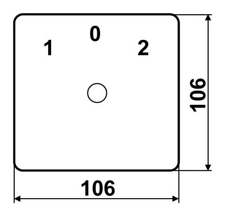 Пакетный переключатель Аско-Укрем ПКП Е9 2.823 A0110010025 (1-0 3 полюса) - фото №4