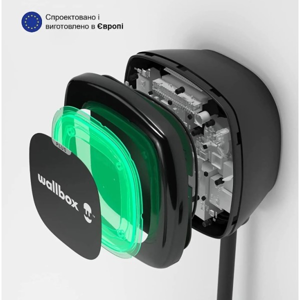 Зарядна станція Wallbox Pulsar Plus 7,4кВт Type 2 кабель 5м чорна (PLP1-0-2-2-9-002) - фото №4