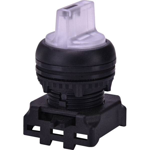 Трипозиційний поворотний перемикач ETI 004771365 EGS3I-NN-W з фіксацією з підсвічуванням 1-0-2 45°