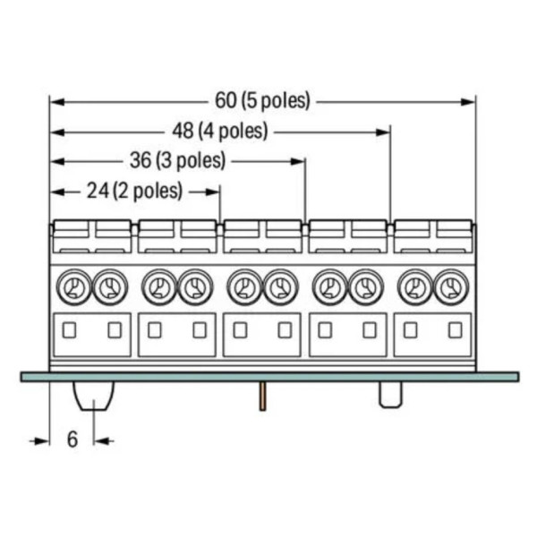 Триполюсна чотирипровідна PE-N-L1 клема Wago 862-9603 Push Wire (біла) - фото №2