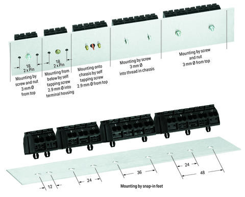 Триполюсна чотирипровідна PE-N-L1 клема Wago 862-9603 Push Wire (біла) - фото №4