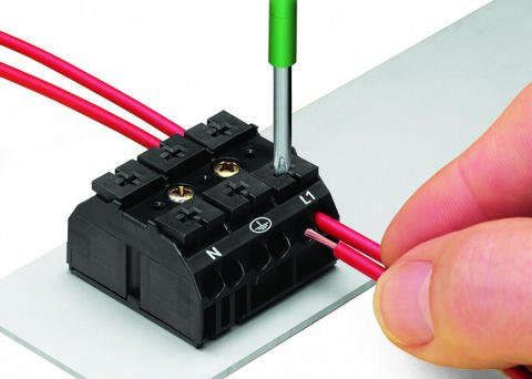 Триполюсна чотирипровідна PE-N-L1 клема Wago 862-9603 Push Wire (біла) - фото №5