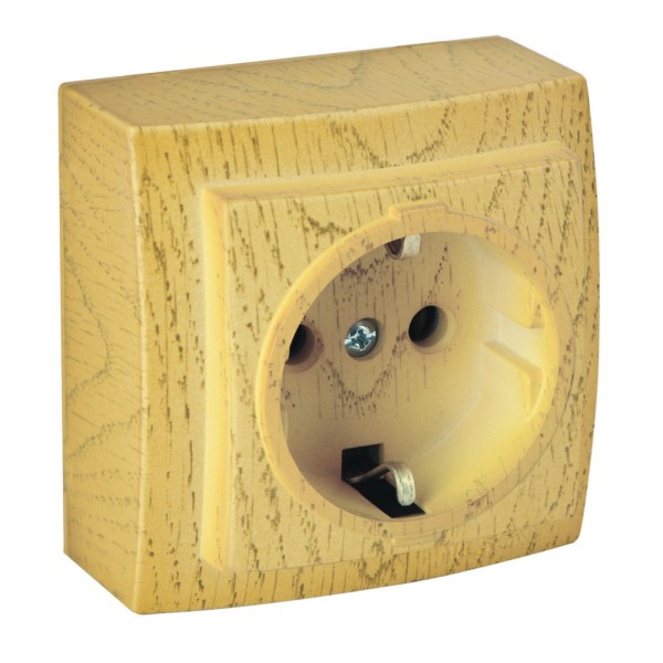 Розетка Nilson Themis клен 1-на з заземленням ( 26281017 )