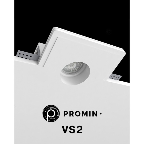 Точечный светильник Promin Shine M VS2 GU10/GU5.3 1x10W IP20 Wh - фото №1