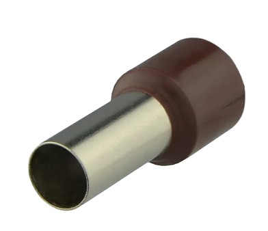 Втулочный наконечник TNSy Е10-18 10мм² 100шт коричневый (TNSy5500110)