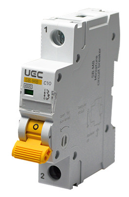 Автоматичний вимикач UEC SB-M8 1P 10A C 4,5кA (MCB45-1-010-C)