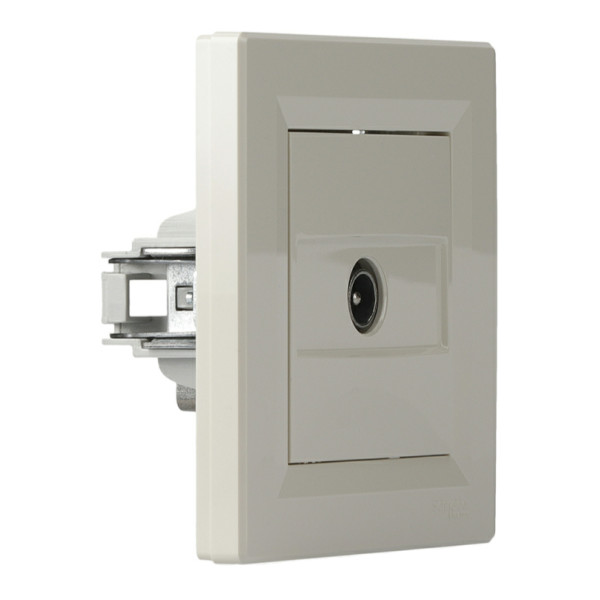 Розетка TV оконечная кремовая Asfora, EPH3200123 - фото №1